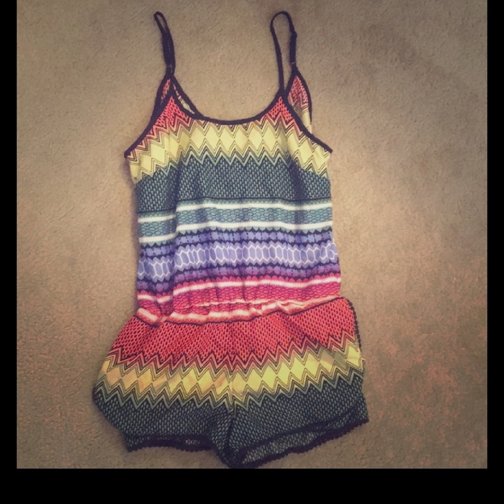 Romper Size Small Rainbow colors